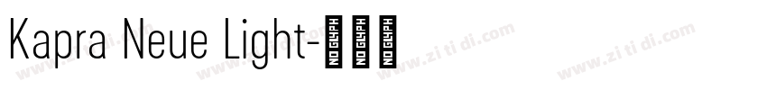 Kapra Neue Light字体转换